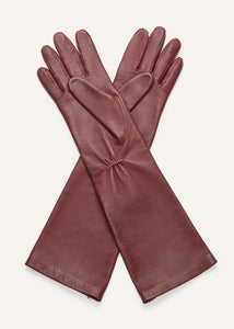 RE25 LEATHER 19 GLOVES BORDEAUX