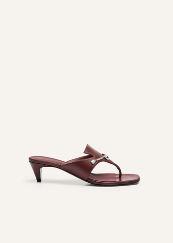 RE25 SANDALS LEATHER BURGUNDY