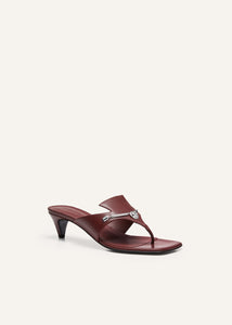 RE25 SANDALS LEATHER BURGUNDY