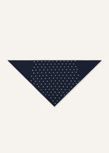 Load image into Gallery viewer, Crystal-studded triangle bandana in navy
