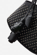 Load image into Gallery viewer, Maya bag in black studded leather
