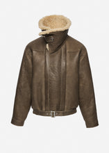 Load image into Gallery viewer, RE26 LEATHER 04 SHEARLING JACKET BROWN
