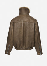 Load image into Gallery viewer, RE26 LEATHER 04 SHEARLING JACKET BROWN
