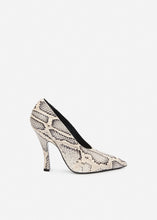 Load image into Gallery viewer, RE26 PUMPS GREY SNAKE LEATHER
