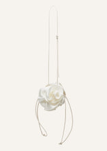 Load image into Gallery viewer, Pearl Magda bag in cream satin
