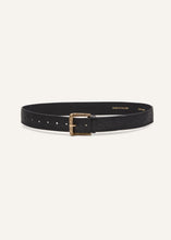 Load image into Gallery viewer, Embossed leather belt in black
