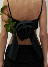 Load image into Gallery viewer, Rose sweetheart bra top in black
