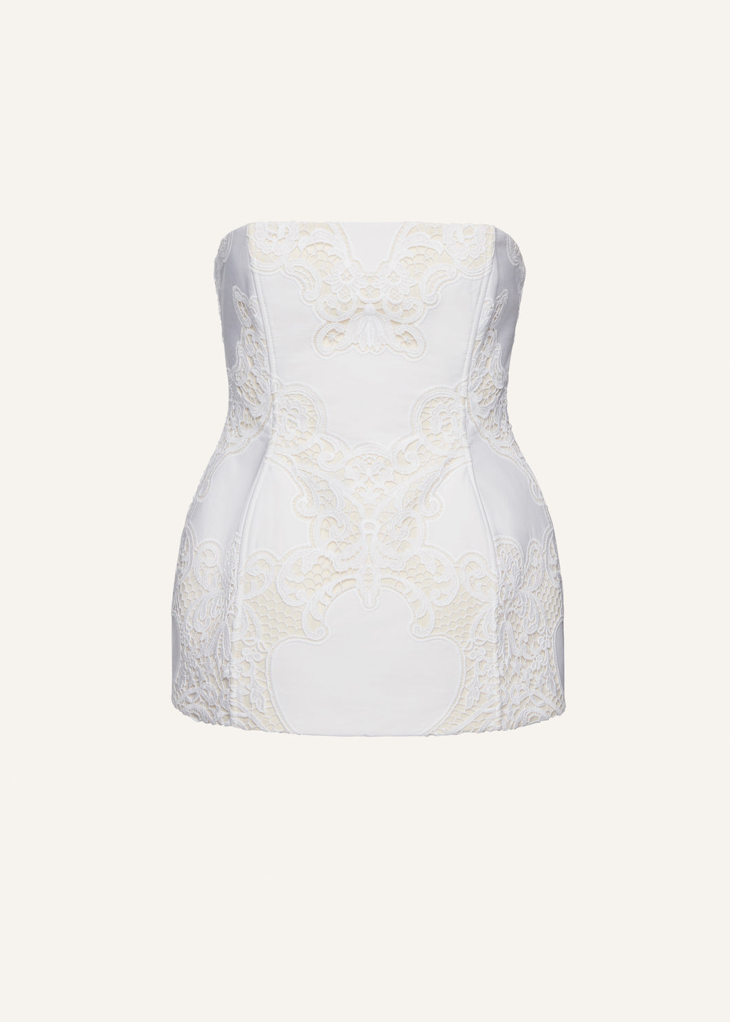 SS24 CORSET 01 WHITE EMBROIDERY