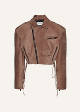 Load image into Gallery viewer, SS24 LEATHER 01 JACKET BROWN
