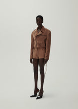 Load image into Gallery viewer, SS24 LEATHER 02 SHORTS BROWN
