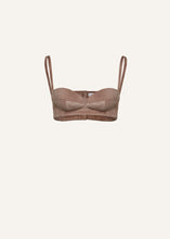 Load image into Gallery viewer, SS24 LEATHER 05 TOP BRA BROWN
