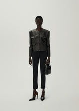 Load image into Gallery viewer, SS24 LEATHER 11 JACKET BLACK
