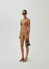 Load image into Gallery viewer, String tie swim bottom in metallic blush
