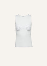 Load image into Gallery viewer, Crochet bra tank top in white
