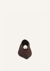 SS25 BALLET FLATS BROWN PEARL