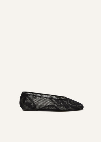 SS25 BALLET FLATS KNIT BLACK