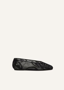 SS25 BALLET FLATS KNIT BLACK