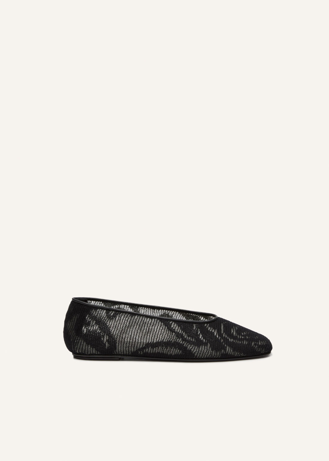 SS25 BALLET FLATS KNIT BLACK
