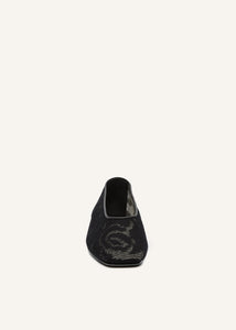 SS25 BALLET FLATS KNIT BLACK