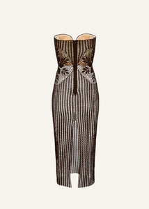 SS25 CROCHET 01 DRESS BROWN
