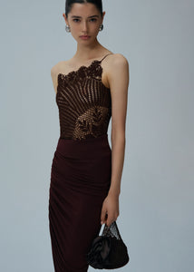 SS25 CROCHET 04 TOP BROWN