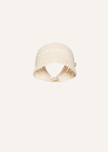 SS25 CROCHET 07 HAT CREAM