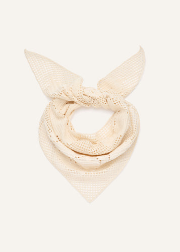 SS25 CROCHET 10 SCARF CREAM
