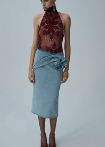 SS25 DENIM 03 SKIRT LIGHT BLUE