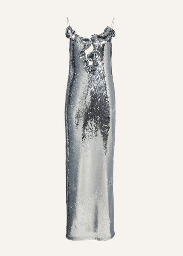 SS25 DRESS 01 SILVER SEQUINS