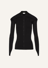 Load image into Gallery viewer, SS25 KNITWEAR 14 CARDIGAN BLACK
