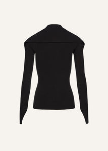 SS25 KNITWEAR 14 CARDIGAN BLACK