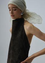 Load image into Gallery viewer, SS25 LEATHER 08 DRESS BROWN SUEDE
