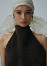 Load image into Gallery viewer, SS25 LEATHER 08 DRESS BROWN SUEDE
