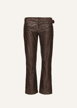 Load image into Gallery viewer, SS25 LEATHER 11 PANTS BROWN
