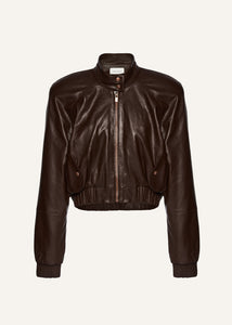 SS25 LEATHER 19 JACKET BROWN