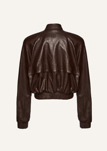 SS25 LEATHER 19 JACKET BROWN