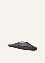 Load image into Gallery viewer, SS25 MULE FLATS BLACK
