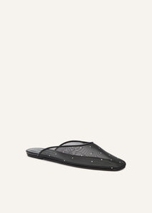 SS25 MULE FLATS BLACK