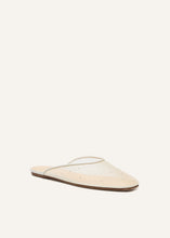 Load image into Gallery viewer, SS25 MULE FLATS CREAM
