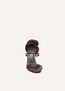 SS25 SANDALS LEATHER BURGUNDY