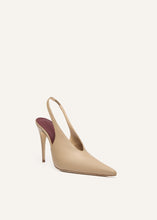 Load image into Gallery viewer, SS25 SLINGBACK LEATHER BEIGE
