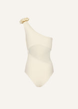 Load image into Gallery viewer, Back cutout swimsuit in cream
