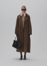 Load and play video in Gallery viewer, RE25 LEATHER 03 COAT BEIGE SUEDE
