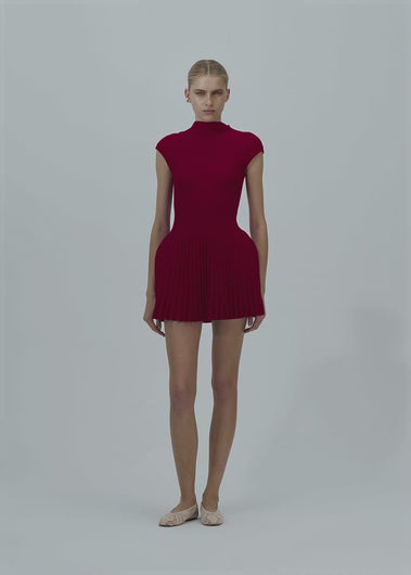 PF25 KNITWEAR 12 DRESS RED