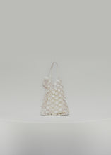 Load and play video in Gallery viewer, Small Devana bag in cream with mother of pearl embellishment
