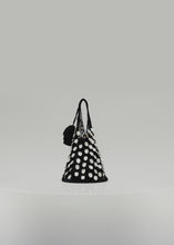 Load and play video in Gallery viewer, Small Devana bag in black with mother of pearl embellishment
