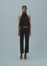 Load and play video in Gallery viewer, SS25 LEATHER 11 PANTS BROWN SUEDE
