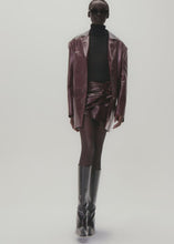 Load and play video in Gallery viewer, Leather car jacket in burgundy
