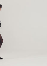 Load and play video in Gallery viewer, Flower appliqué bustier dress in black
