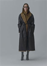Load and play video in Gallery viewer, AW25 LEATHER 15 COAT BROWN
